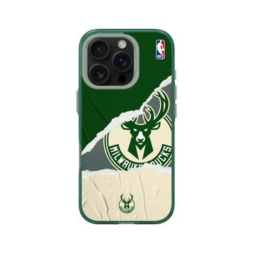 iPhone 16 Pro Clear 憂墨綠 - NBA - 熱血系列-密爾瓦基公鹿 Milwaukee Bucks - Sweat and Tears