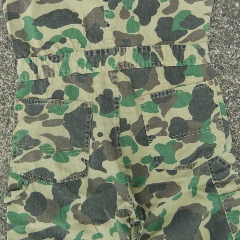 ヒューストン HOUSTON つなぎ OVERALL - GR CAMO （80%OFF） | LINE 