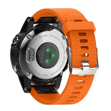 【ibits】Garmin Fenix 5s/6s/Fenix/5s/Plus 高透氣 【舒適款】快拆快扣矽膠錶帶 43mm/20mm