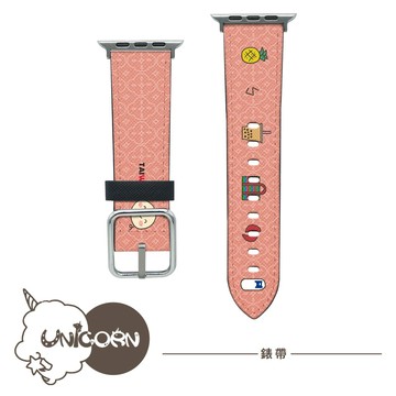 【彎彎 Wan Wan x Unicorn聯名限量】Apple Watch皮革錶帶 S1~11代 替換錶帶 iWatch 手錶帶