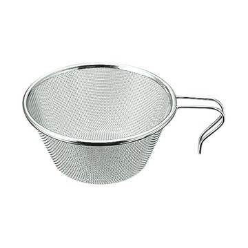 【【蘋果戶外】】Captain Stag UH-0034 不鏽鋼提耳【濾網】630ml 方便瀝乾麵條食材及過濾 登山露營 日本鹿牌