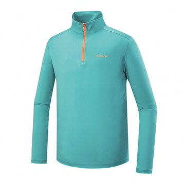 【【蘋果戶外】】山林 51P27 73 春綠 男 木醣醇涼感長袖上衣 半門襟 抗UV 吸濕排汗 透氣快乾輕量 春夏 Mountneer