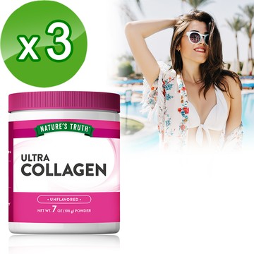 Natures Truth綠萃淨 極緻女神光膠原蛋白粉x3瓶組（198g/瓶）_廠商直送