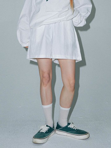 Nylon Loose Fit Mid-Thigh Pants