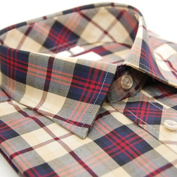 【金安德森】紅色經典大格紋長袖襯衫