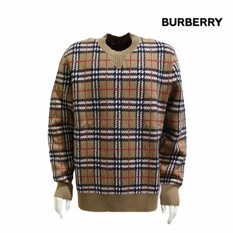Burberry Burberry バーバリー カシミヤセーター メンズ チェック ニット セーター キャメル 通販 Lineポイント最大0 5 Get Lineショッピング