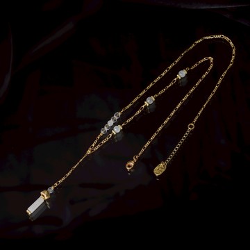 空白狀態｜漢白玉白月光項鍊 N0062