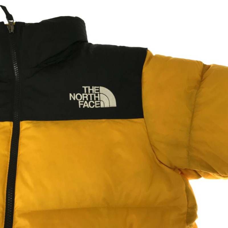 THE NORTH FACE ザノースフェイス NUPTSE JACKET ヌプシ ロゴ刺繍 ナイロンジップアップ ダウンジャケット ブラック ND91841