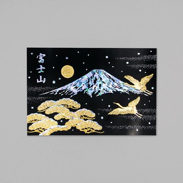 日本名勝系列 明信片 – 富士山 冬