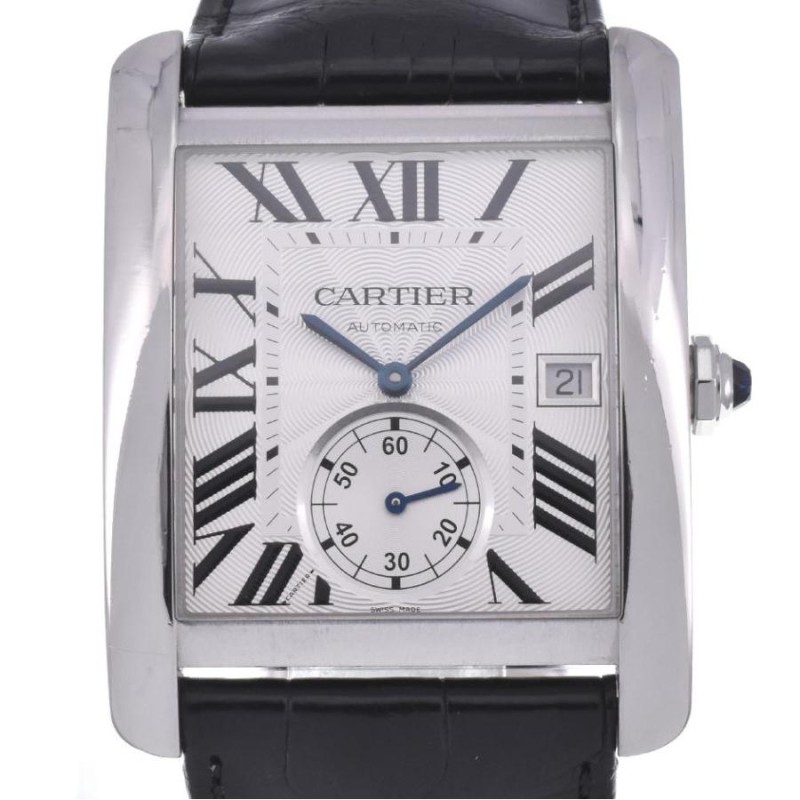 ☆保証書付 【CARTIER】カルティエ タンク MC LM W5330003 裏スケ 自動巻き メンズ K#120429 | LINEショッピング