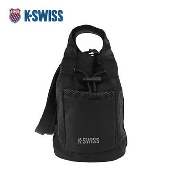 K-SWISS 運動小包 CROSSBODY BUCKET BAG 水桶包 中性 男款 女款 黑色 BG438-001