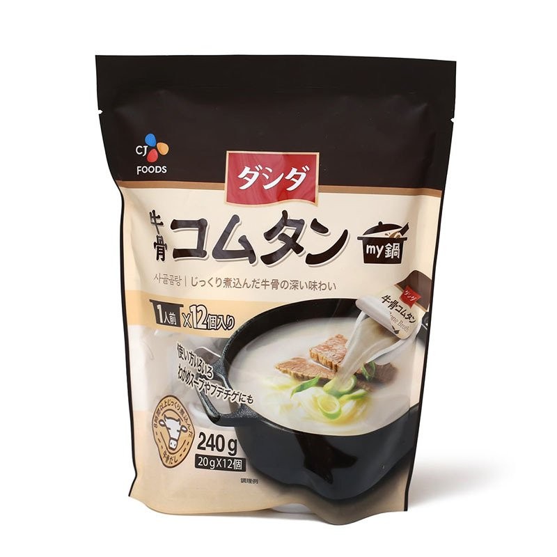 ダシダスープ　CJfoods　1袋　コムタン　ダシダ　スープ　牛骨コムタン　インスタントスープ　韓国　常温　12個入　コムタンスープ　牛骨スープ　コストコ　お取り寄せ　LINEショッピング