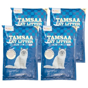 Tamsaa 凝結型貓砂 5L  爽身粉香  4包