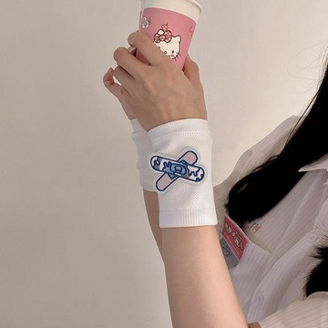 綠安禾🚚 宅次元護腕女日系可愛少女手腕帶夏季薄款加長遮疤手腕帶運動擦汗