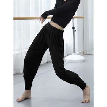 燈籠舞蹈褲現代舞褲子男女運動褲蒙古舞長褲瑜伽莫代爾服裝束腳褲