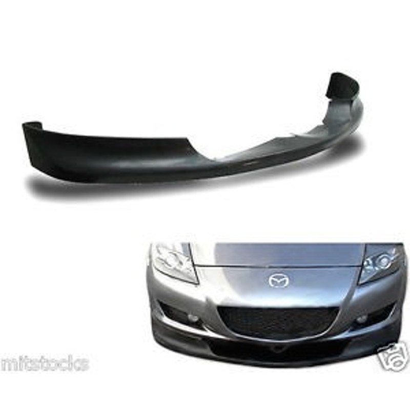 USパーツ04 05 06 07 08 MAZDA RX8 SPORT PU BLACKフロントバンパー