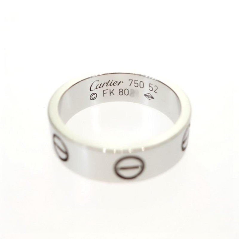 CARTIER カルティエ ラブリング LOVE RING 750 K18WG ホワイトゴールド