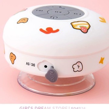 可愛防水無線藍牙小音響吸盤浴室迷你小型低音炮桌面迷你音箱通用