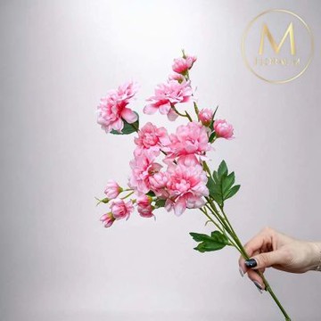 【Floral M】居家花仙子芍藥櫻花粉仿真花花材1入組(人造花/仿真花/假花/花藝DIY/裝飾花材)
