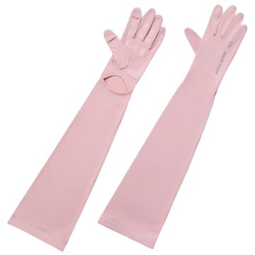 ONEDER 旺達棉品 美麗佳人冰絲防曬袖套  59 x 13cm  手套款粉  1雙