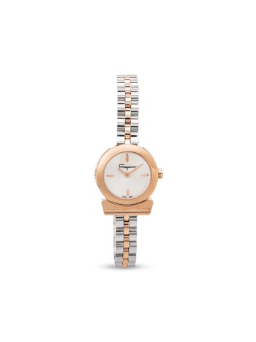 Salvatore Ferragamo Watches - Gancini quartz 22mm - women - stainless steel - One Size - White
