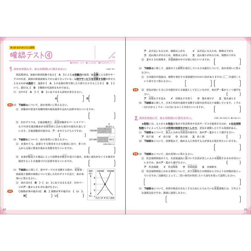 テスト前にまとめるノート中学公民