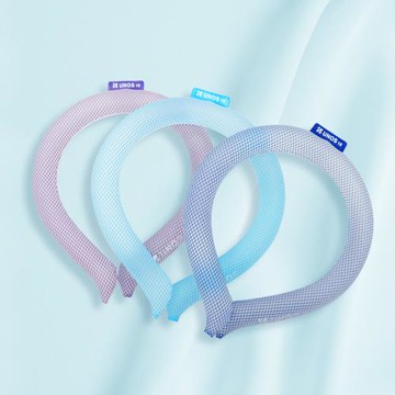 UNOS 冰絲涼感環- 四色任選(格紋)