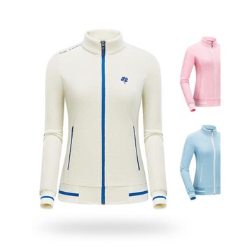 秋冬高爾夫衣服女士長袖外套絨衣加厚輕便保暖夾克高領拉鏈開衫
