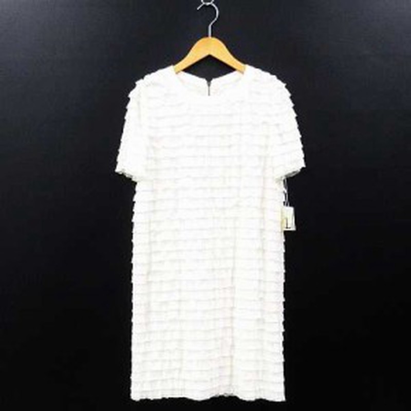 中古 未使用品 ルカ Luca La Joie De Vivre Et Luca ワンピース チュニック 半袖 クルーネック ひざ丈 シフォン ティアード 通販 Lineポイント最大1 0 Get Lineショッピング