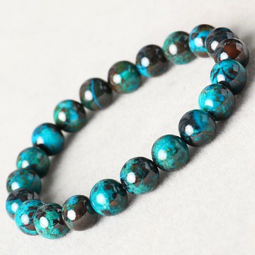 親寶水晶收藏級高瓷異象鳳凰石手鏈女男款 藍色水晶飾品手串禮物