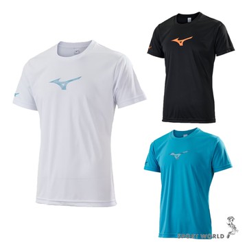 Mizuno 美津濃 短袖上衣 男裝 排汗 白/黑/藍【運動世界】72TAB50601/72TAB50609/72TAB50623
