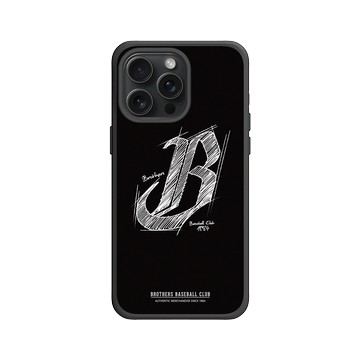iPhone 15 Pro Max SolidX 黑 - 職棒-中信兄弟 Brothers - 素描LOGO