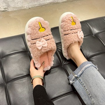 小叮當家居女棉拖包頭可愛2021秋冬新款月子孕婦少女心室內情侶拖