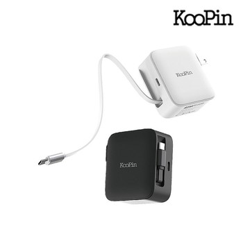 KooPin 45W快充型伸縮線-氮化鎵旅行充電器 快充頭 含線  【愛瘋潮】