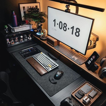 超大滑鼠墊桌墊 超大號毛氈滑鼠墊游戲桌面墊學習桌軟墊電腦電競房輕奢鍵盤墊