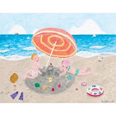 Oopsy Daisy a Day at The Beachストレッチキャンバスウォールアート 高林マリ作 18×14インチ並行輸入