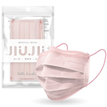 【JIUJIU親親】醫療口罩-淡茱萸粉（5入/袋）