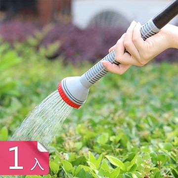 【荷生活】PET材質加長型澆花灑水頭 拆卸式螺旋接口長柄水管接頭-1入組