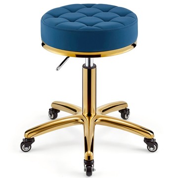 美髮凳子 美容凳理髮店椅子旋轉升降圓凳子美髮店大工凳滑輪不鏽鋼剪髮凳子【MJ19056】