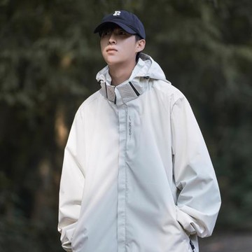 美式三合一可拆卸沖鋒衣外套男春秋2024新款戶外防水防風登山夾克