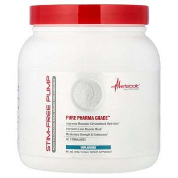Metabolic Nutrition, 無興奮成分氮泵，原味，10.58 盎司（300 克）