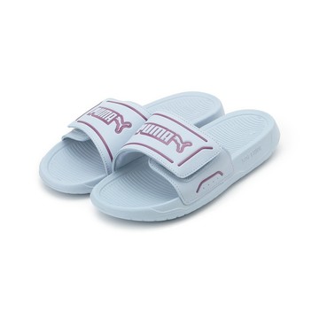 PUMA ROYALCAT COMFORT 2 魔鬼氈拖鞋 藍 400338-14 女鞋