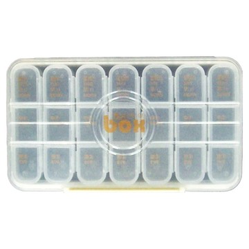 攜帶型藥盒 透明材質 21格 一周量  1個