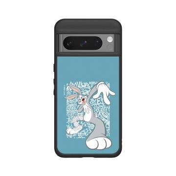 Pixel 8 Pro SolidSuit 黑 - 樂一通 Looney Tunes - 亂花系列-兔巴哥