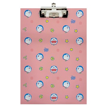 Lihwei 力韋 哆啦A夢板夾A4 23x32cm 紙鐵材質  粉色  1個