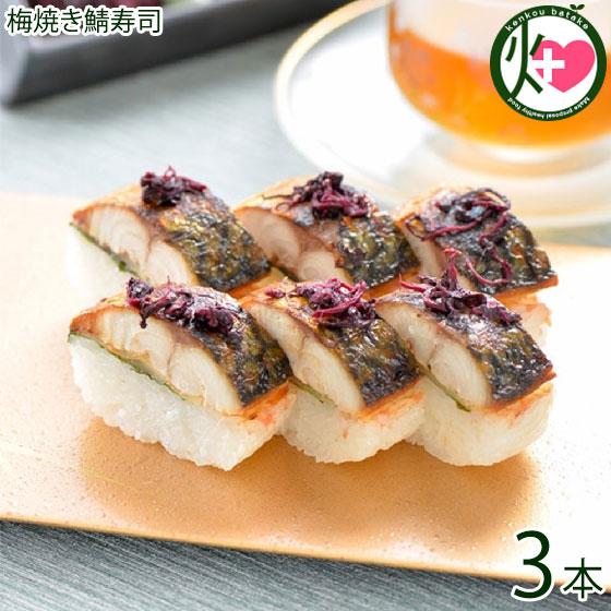 梅焼き鯖寿司 約290g×3本 越前三國湊屋