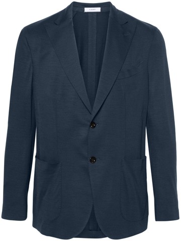Boglioli - single-breasted virgin wool blazer - men - Virgin Wool/Polybutylene Terephthalate (PBT)/Viscose - 52 - Blue