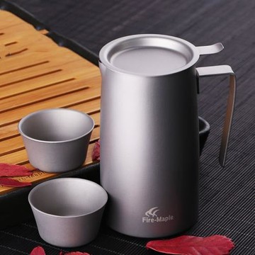 火楓般若BoRe泡茶器鈦茶具燒水壺鈦茶壺便攜單人泡茶杯子戶外茶具