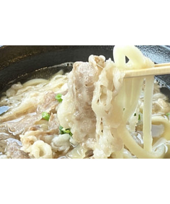 本格手打もり家 ホンカクテウチモリヤ 冷凍オリーブ牛の肉うどん 3人前 食品