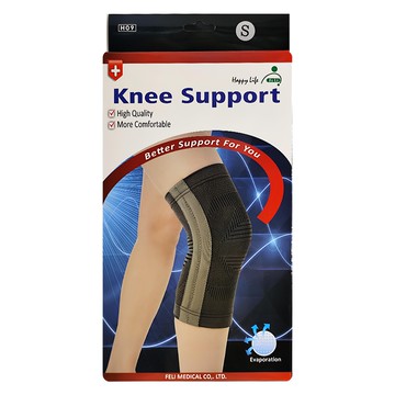 竹炭提花軟鐵護膝 H09  S  1入